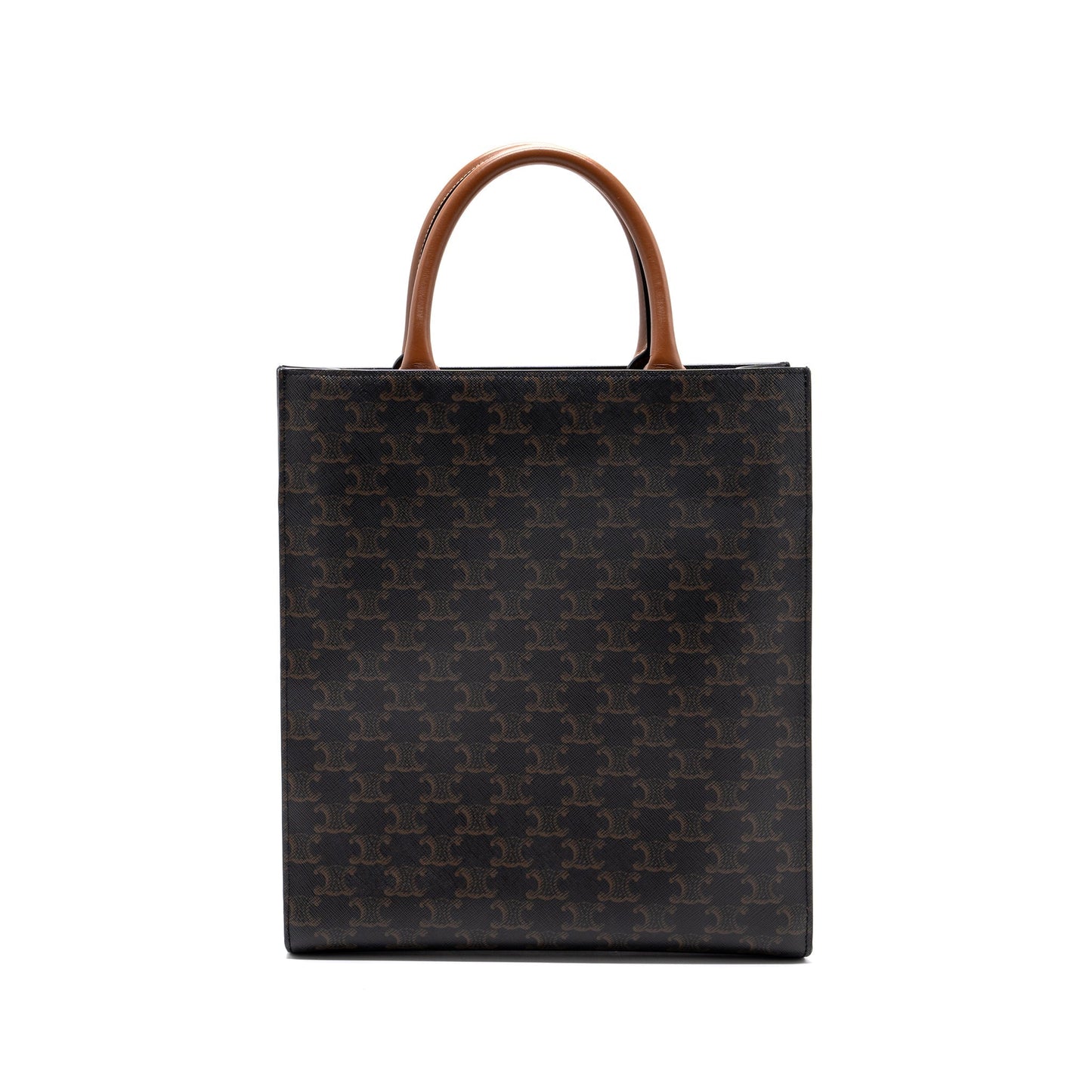 Luxury CELINE Vertical Cabas Triomphe Canvas/ Leather
