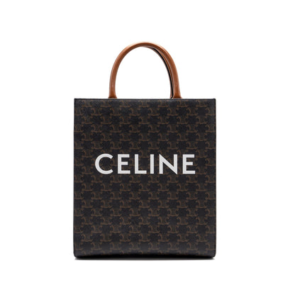 Luxury CELINE Vertical Cabas Triomphe Canvas/ Leather