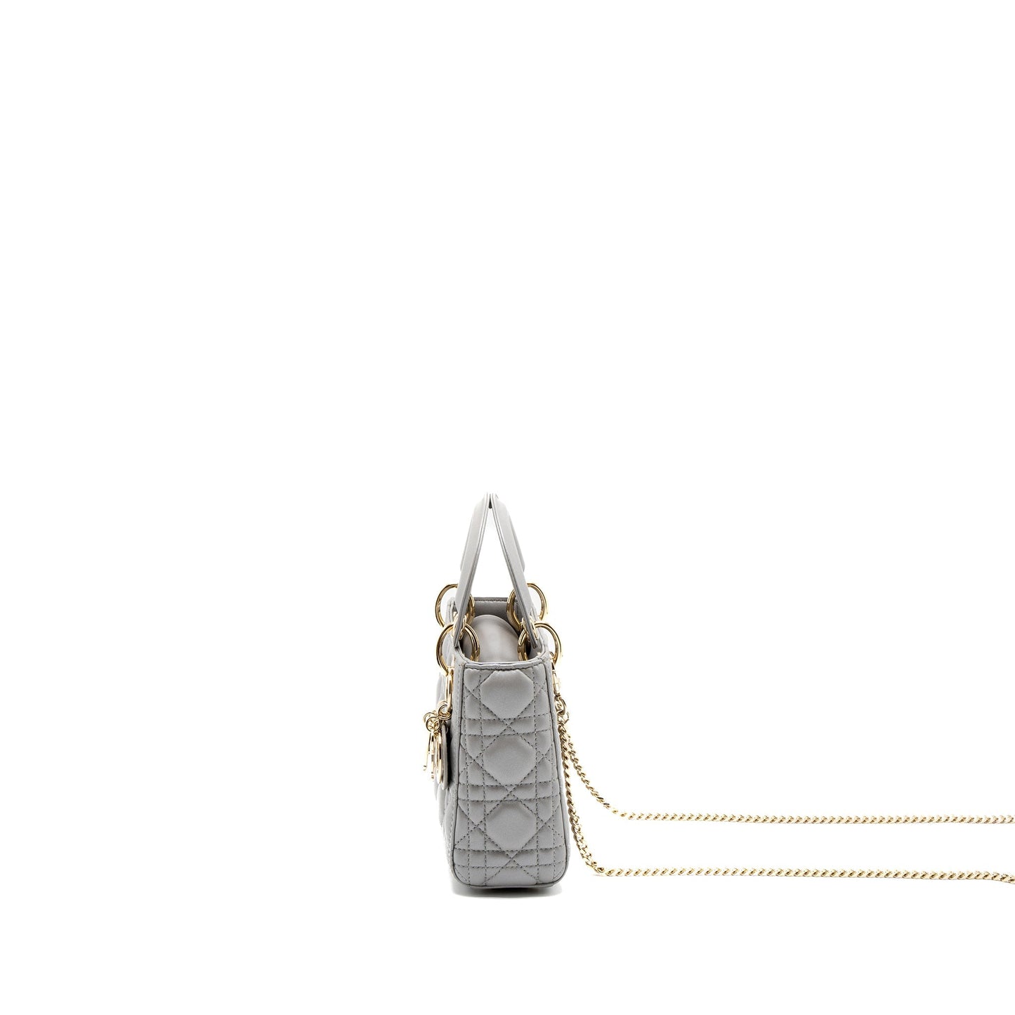 Dior Mini Lady Dior Lambskin Grey