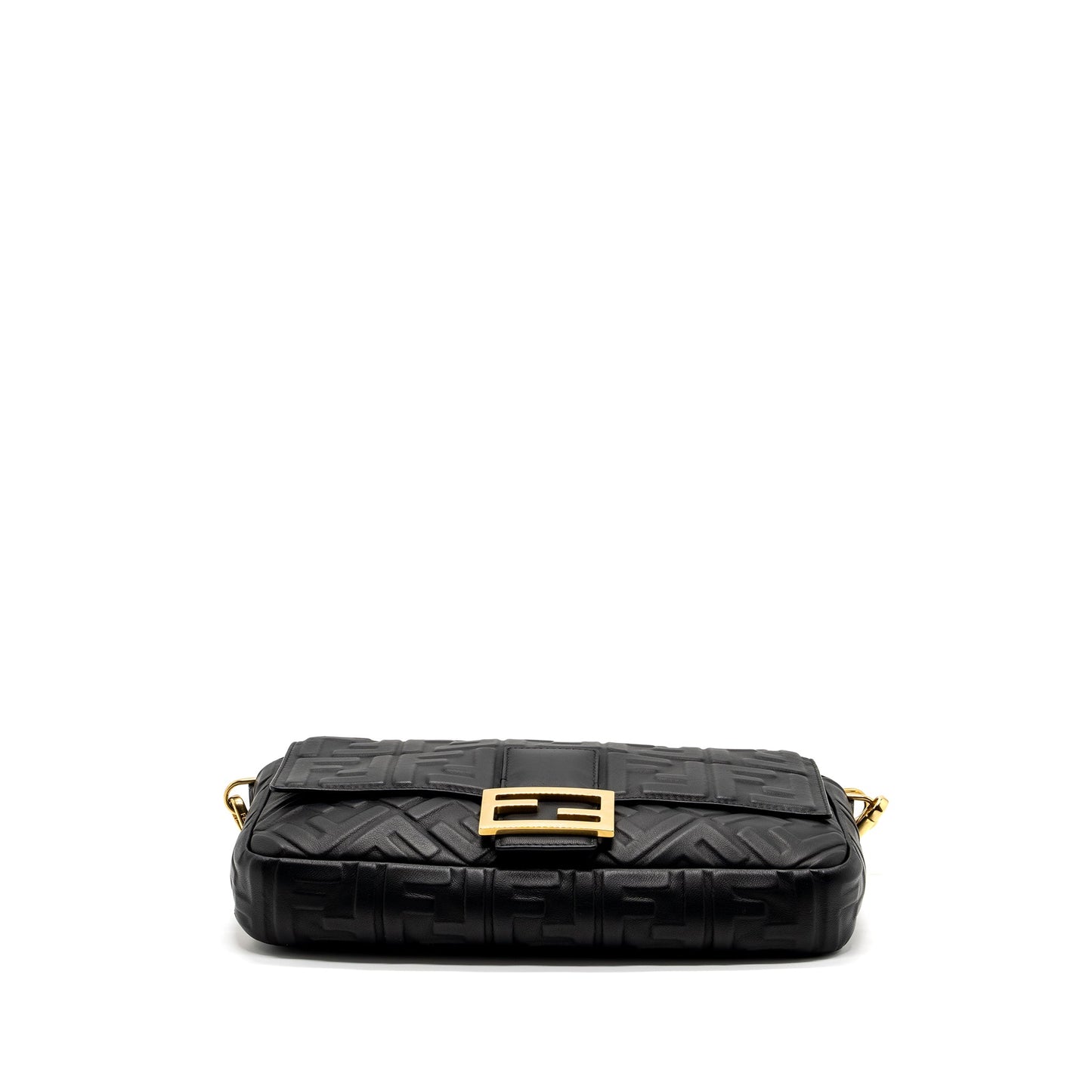 Fendi Large Baguette Purse Nappa Black