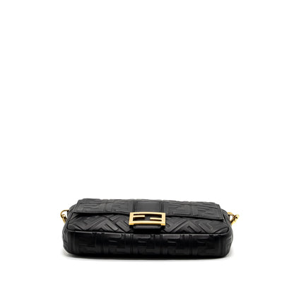 Fendi Large Baguette Purse Nappa Black