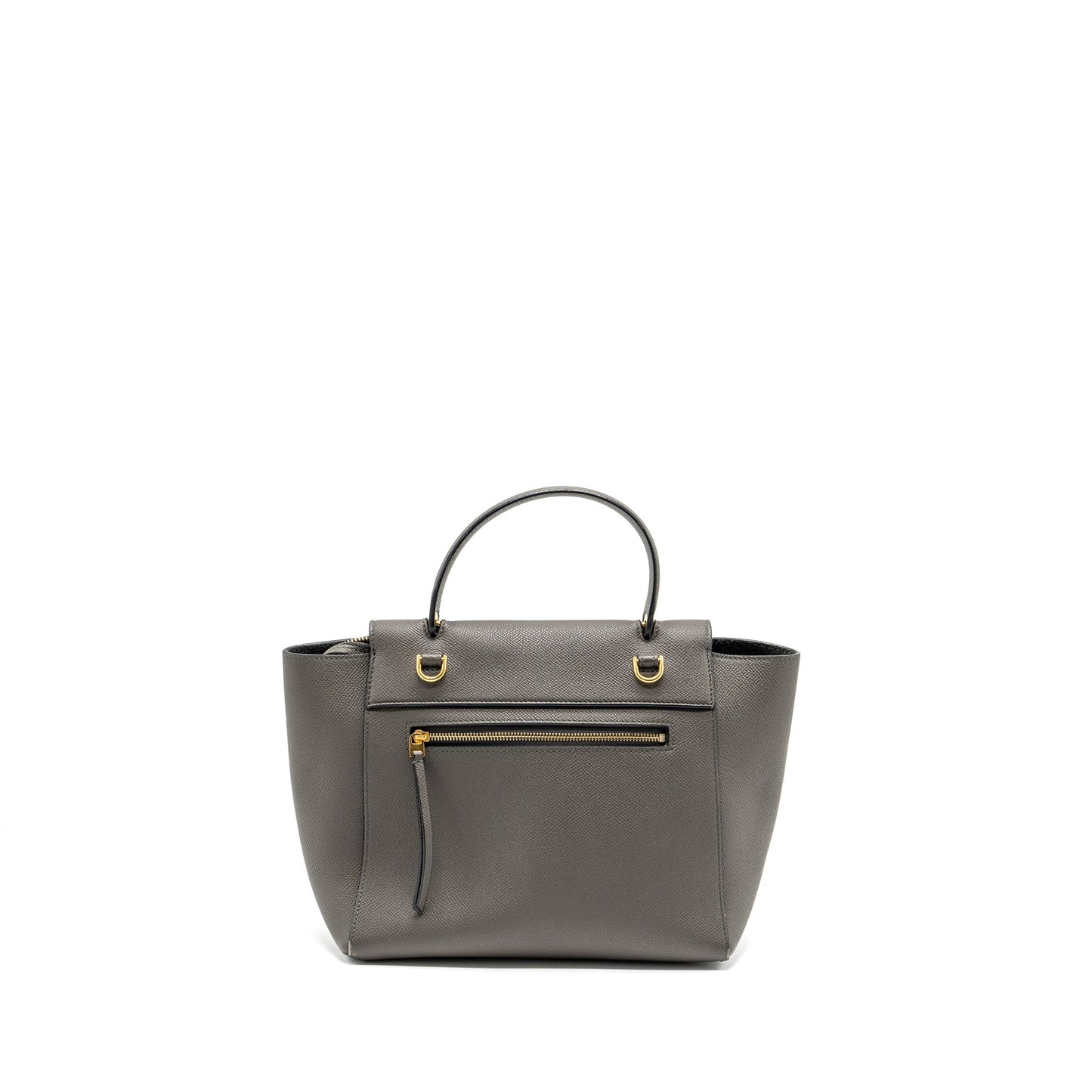 Celine Micro Belt Purse Grained Calfskin Grey