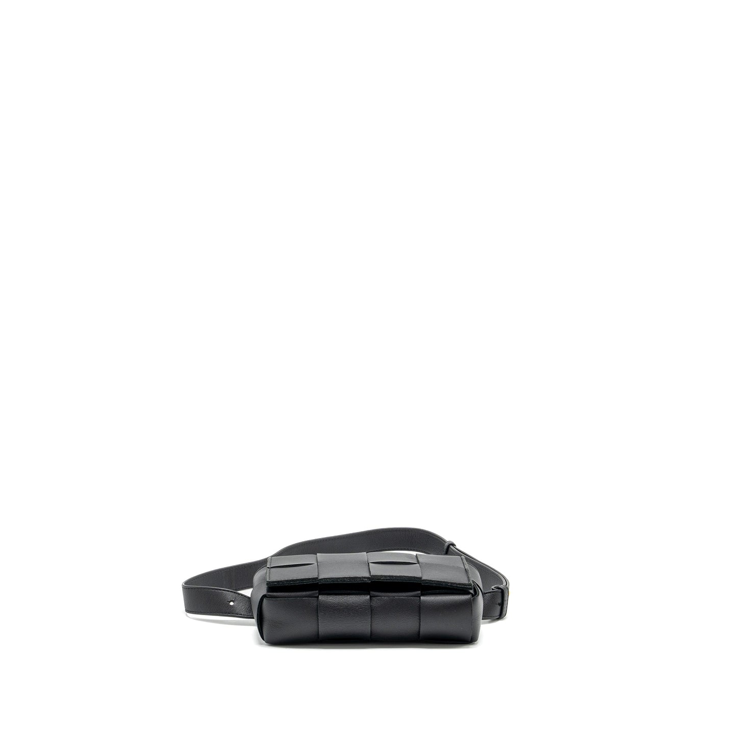 Bottega Veneta Cassette Belt Purse Lambskin Black