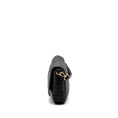 Fendi Large Baguette Purse Nappa Black