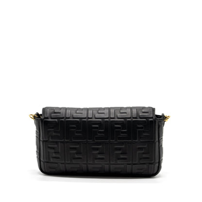 Fendi Large Baguette Purse Nappa Black