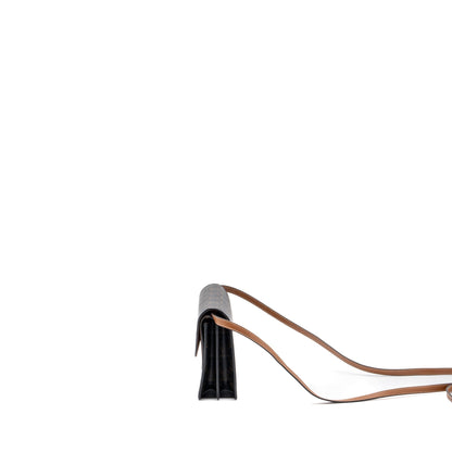 Luxury CELINE Wallet On Strap Triomphe Canvas/Smooth Lambskin Tan