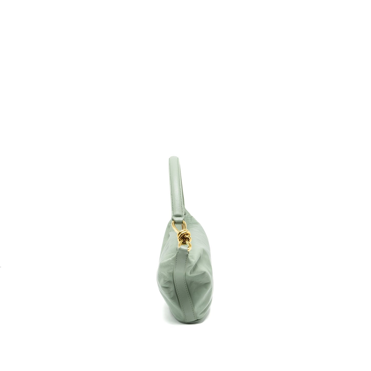 Bottega Veneta knot Mini Purse calfskin light green