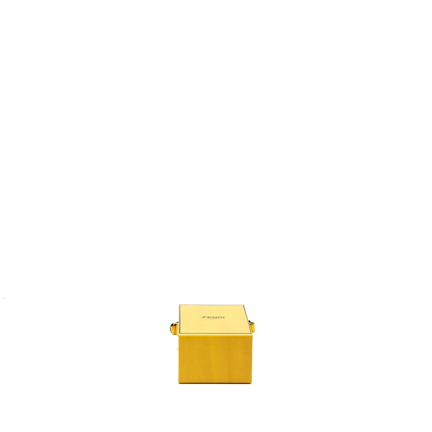 Fendi vertical box Mini Purse calfskin yellow