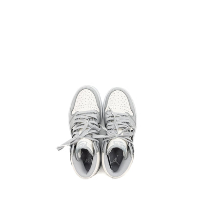 Dior x Air Jordan 1 Retro Size 3.5 High Sneakers Grey/White