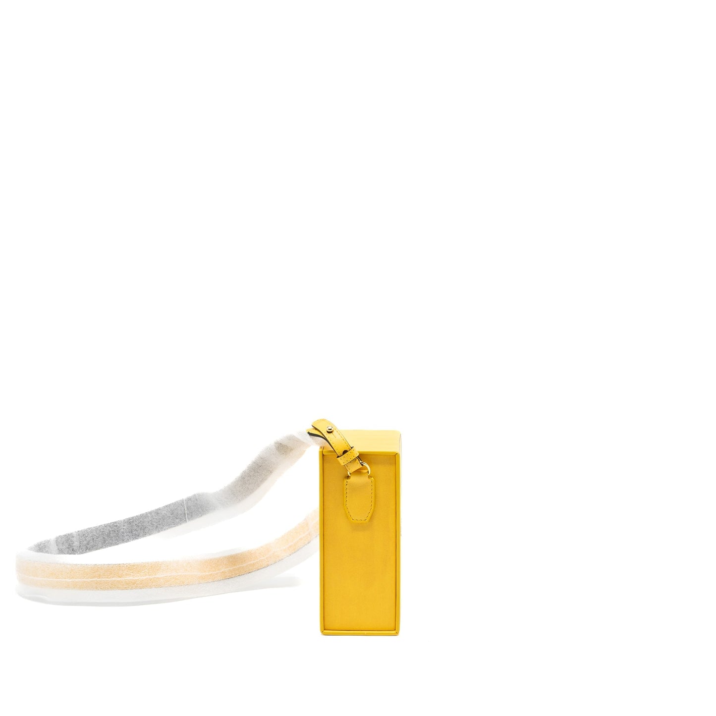 Fendi vertical box Mini Purse calfskin yellow