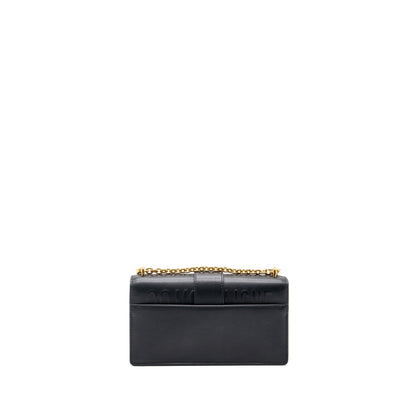 Dior 30 Montaigne East-West Purse With Chain Calfskin Black