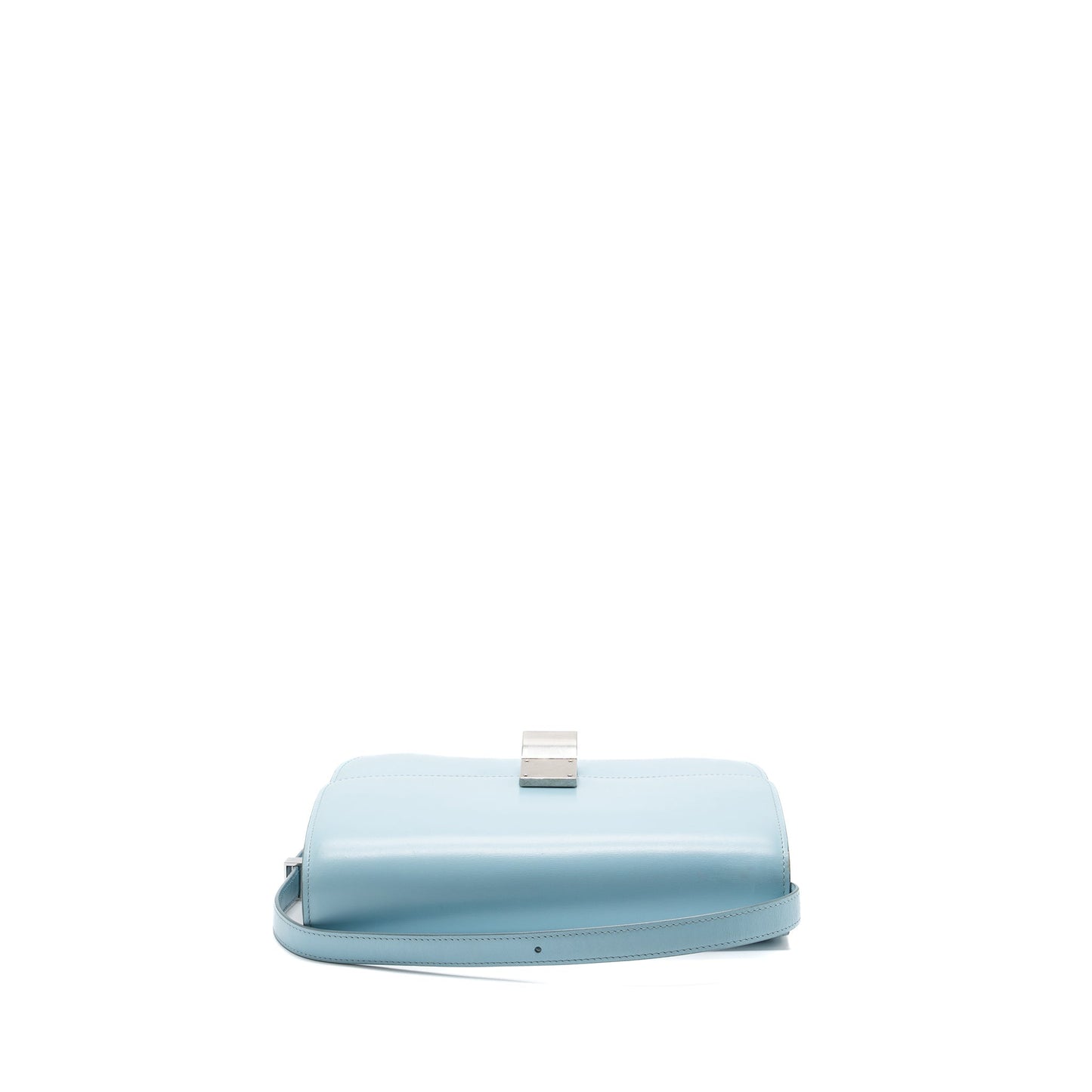 Celine medium classic box Purse calfskin light blue