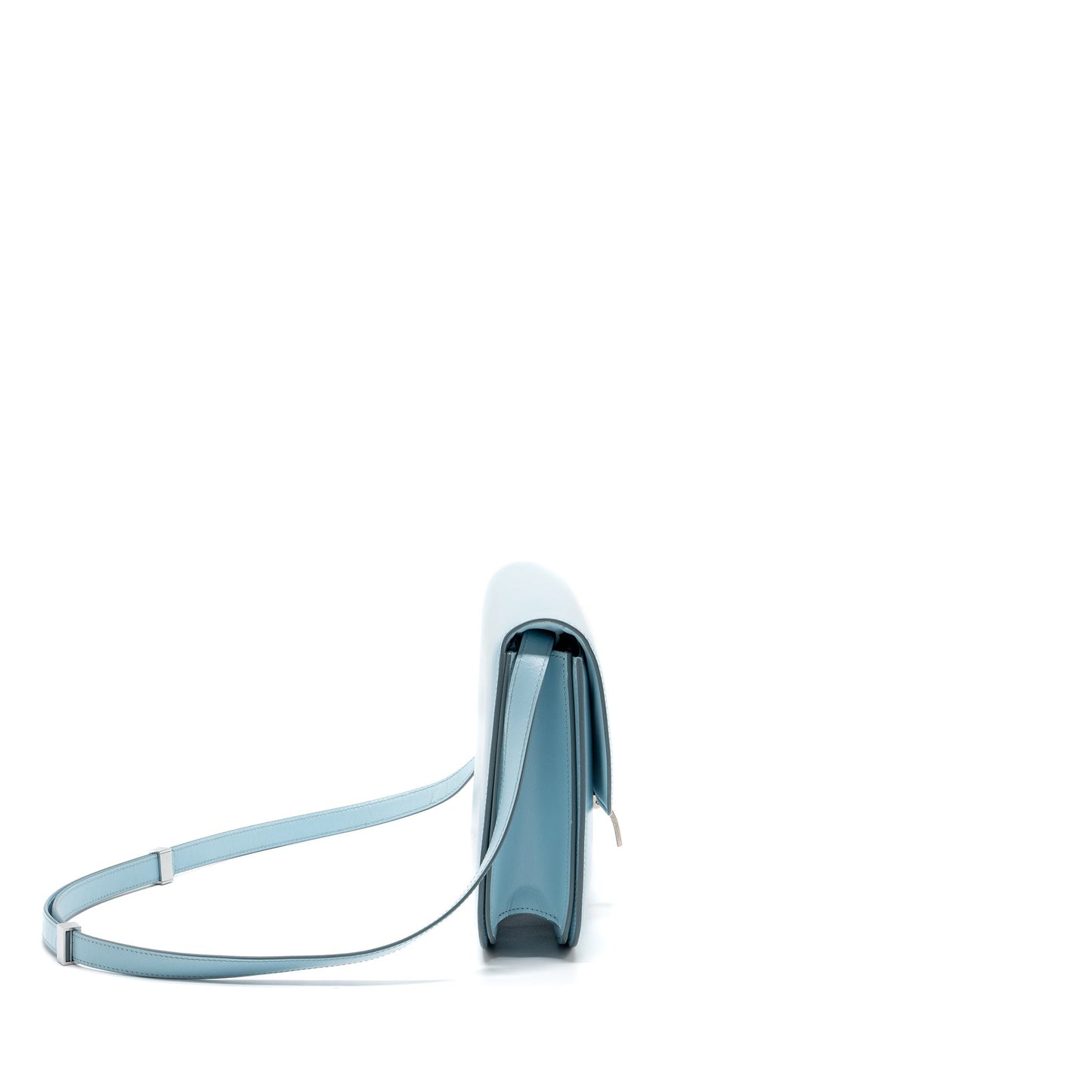 Celine medium classic box Purse calfskin light blue
