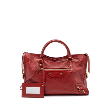 Balenciaga city Purse leather red