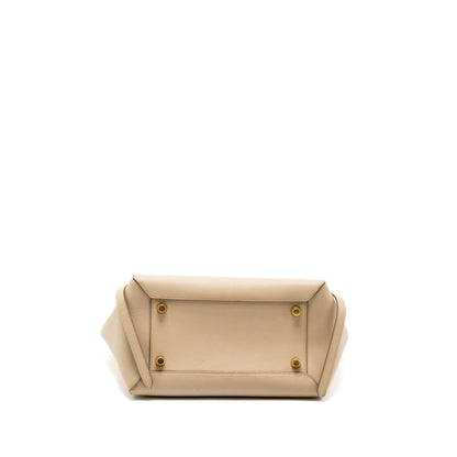Celine Mini Belt Purse Grained Calfskin Light Beige