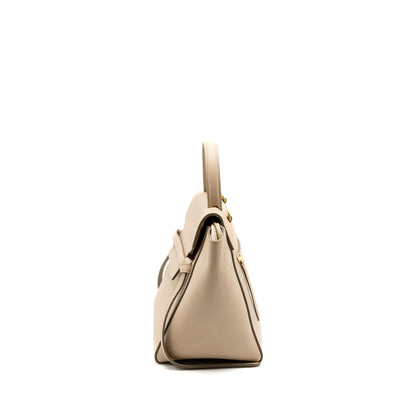 Celine Mini Belt Purse Grained Calfskin Light Beige