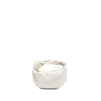 Bottega Veneta Mini Jodie lambskin white