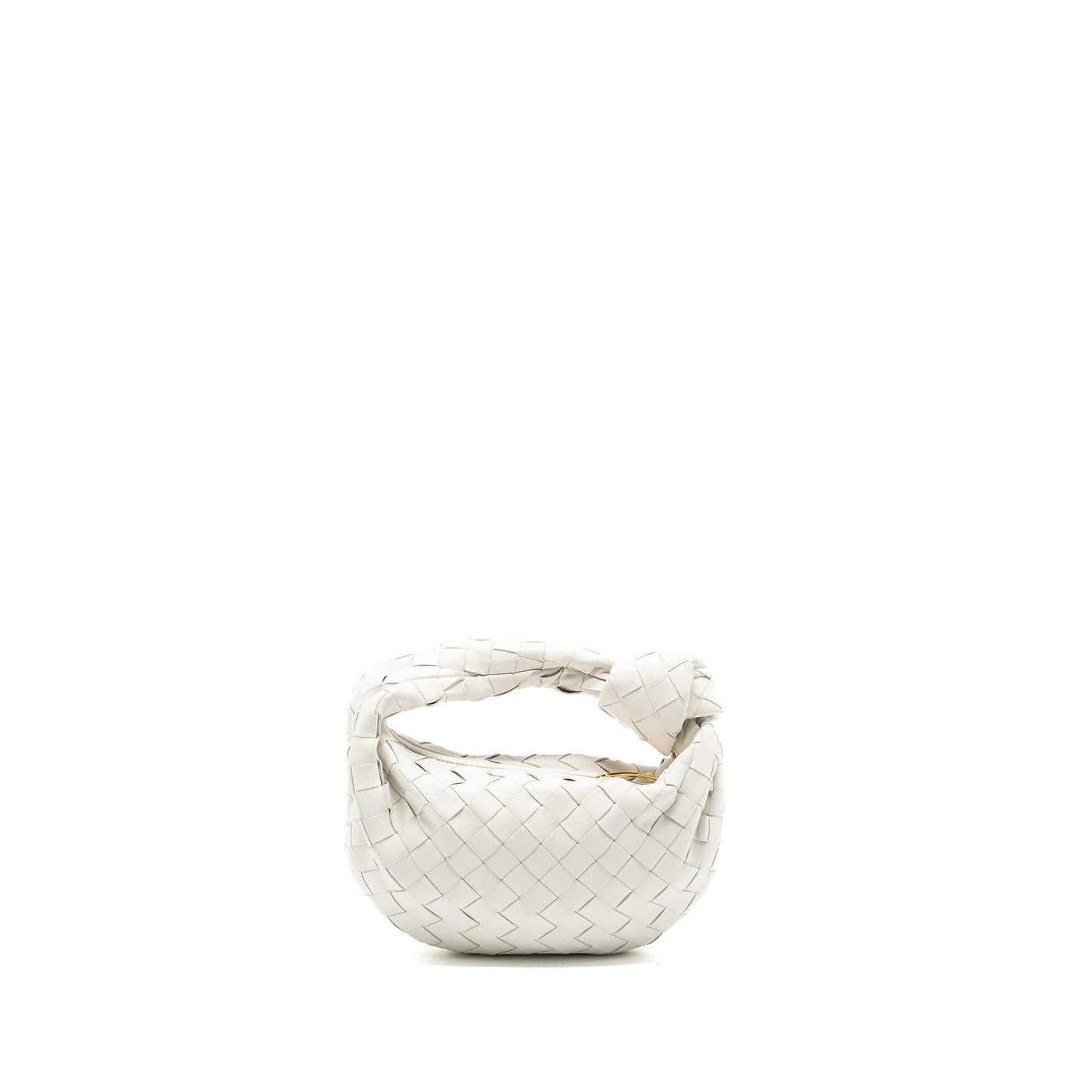Bottega Veneta Mini Jodie lambskin white