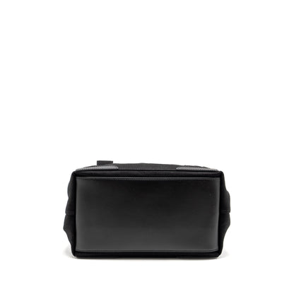 Balenciaga Cabas Logo Tote Purse Canvas/ Calfskin Black