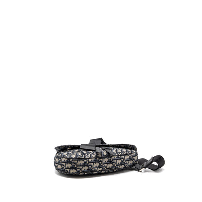 Dior Homme Saddle Purse Dior Oblique Jacquard Beige/Black