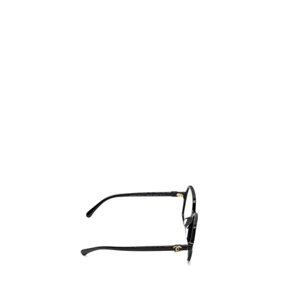 Chanel 3421 Square Glasses CC Logo with Crystal Black LGHW