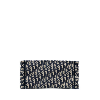 Medium Book Tote Blue Dior Oblique Embroidery