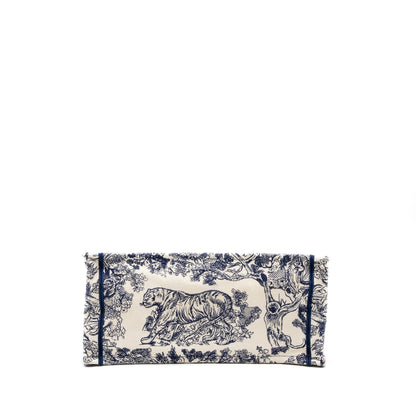 Dior Medium Book Tote Blue Toile de Jouy Embroidery