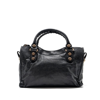 Balenciaga giant city Purse leather black