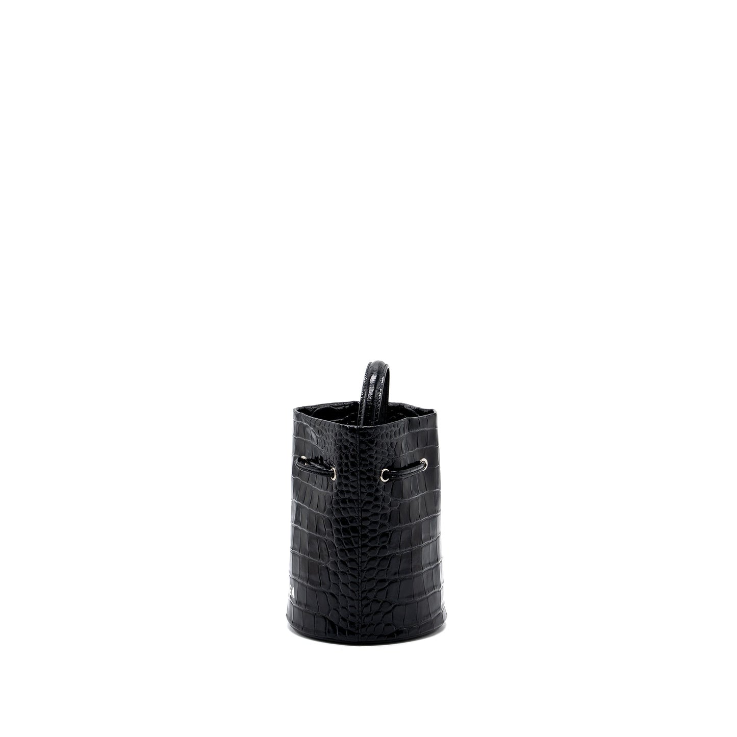 BALENCIAGA Everyday Drawstring Bucket Purse Black