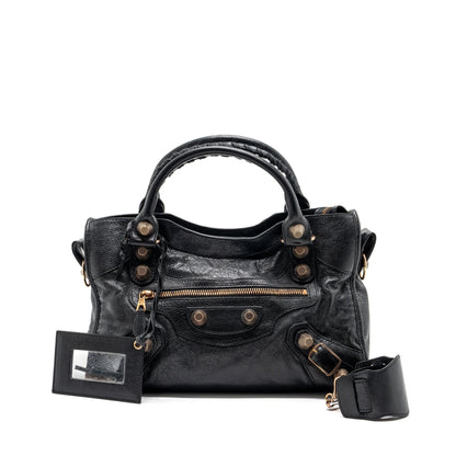 Balenciaga giant city Purse leather black