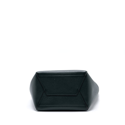 Celine Sangle bucket Purse calfskin dark green