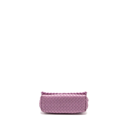 Bottega Veneta Olympia Purse Leather Light Purple