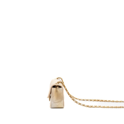 Chanel 22C mini Rectangular Flap Bag Goatskin OmbrÃ© Beige Brushed GHW (microchip)