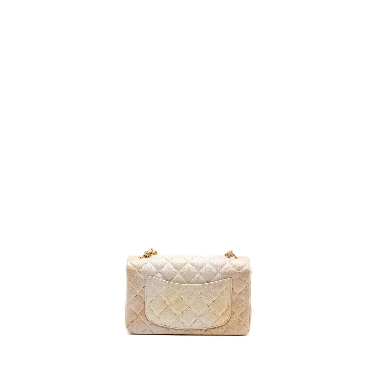 Chanel 22C mini Rectangular Flap Bag Goatskin OmbrÃ© Beige Brushed GHW (microchip)