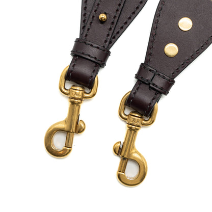 Dior Shoulder Strap Oblique Canvas/Calfskin Red