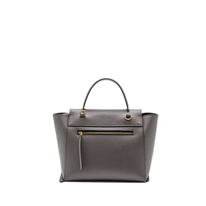 Celine Micro Belt Purse Grained Calfskin Grey