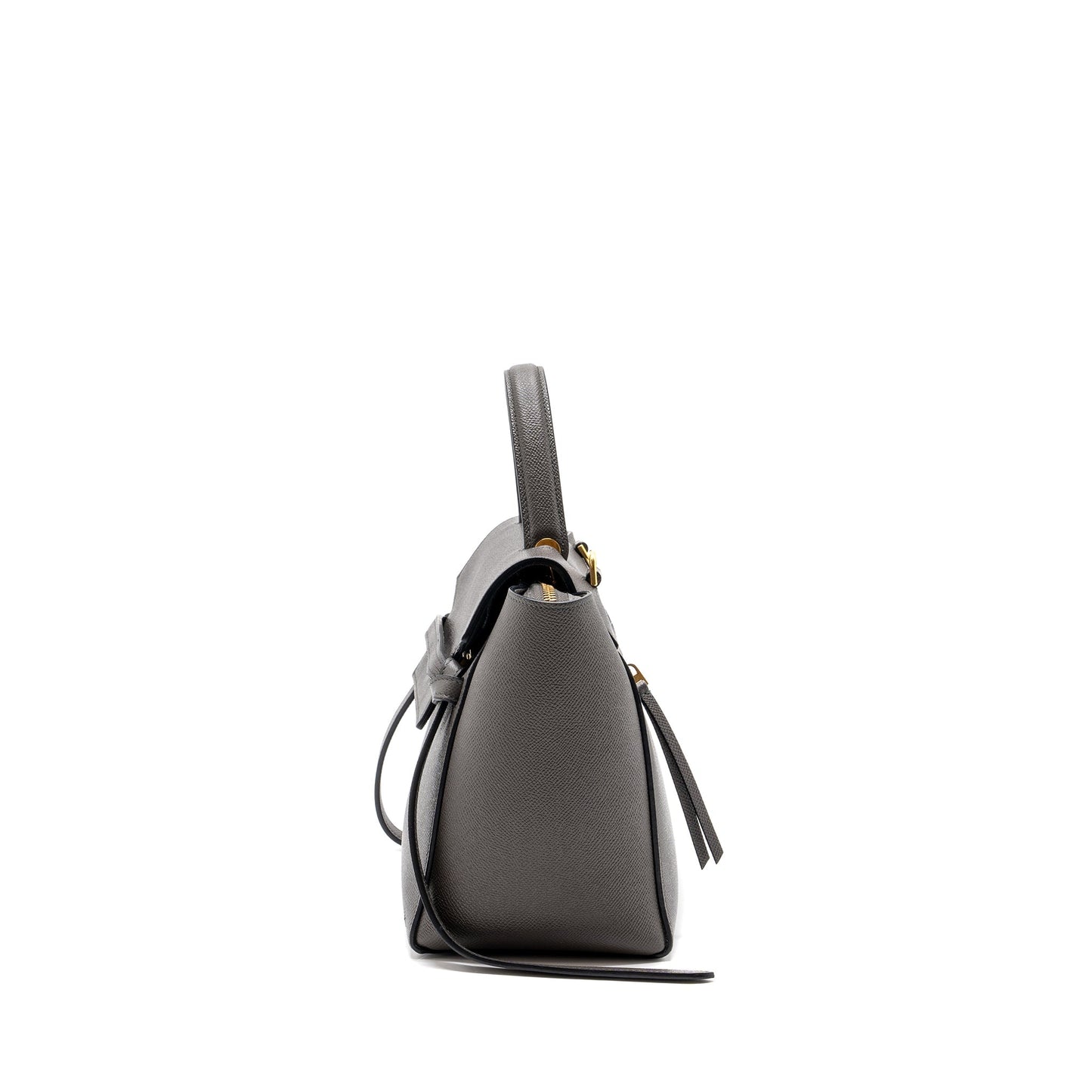 Celine Micro Belt Purse Grained Calfskin Grey