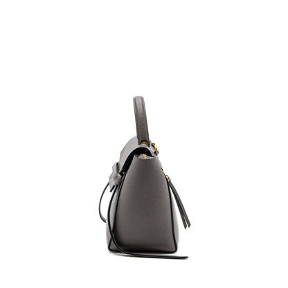 Celine Micro Belt Purse Grained Calfskin Grey