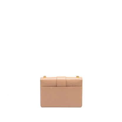 Dior 30 Montaigne Medium Flap Purse Calfskin Beige