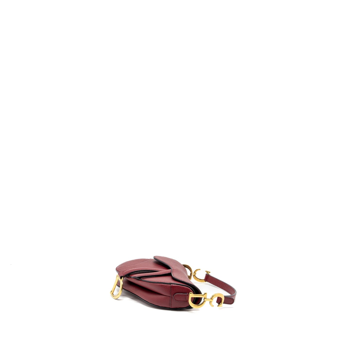 Dior Mini Saddle Purse calfskin red