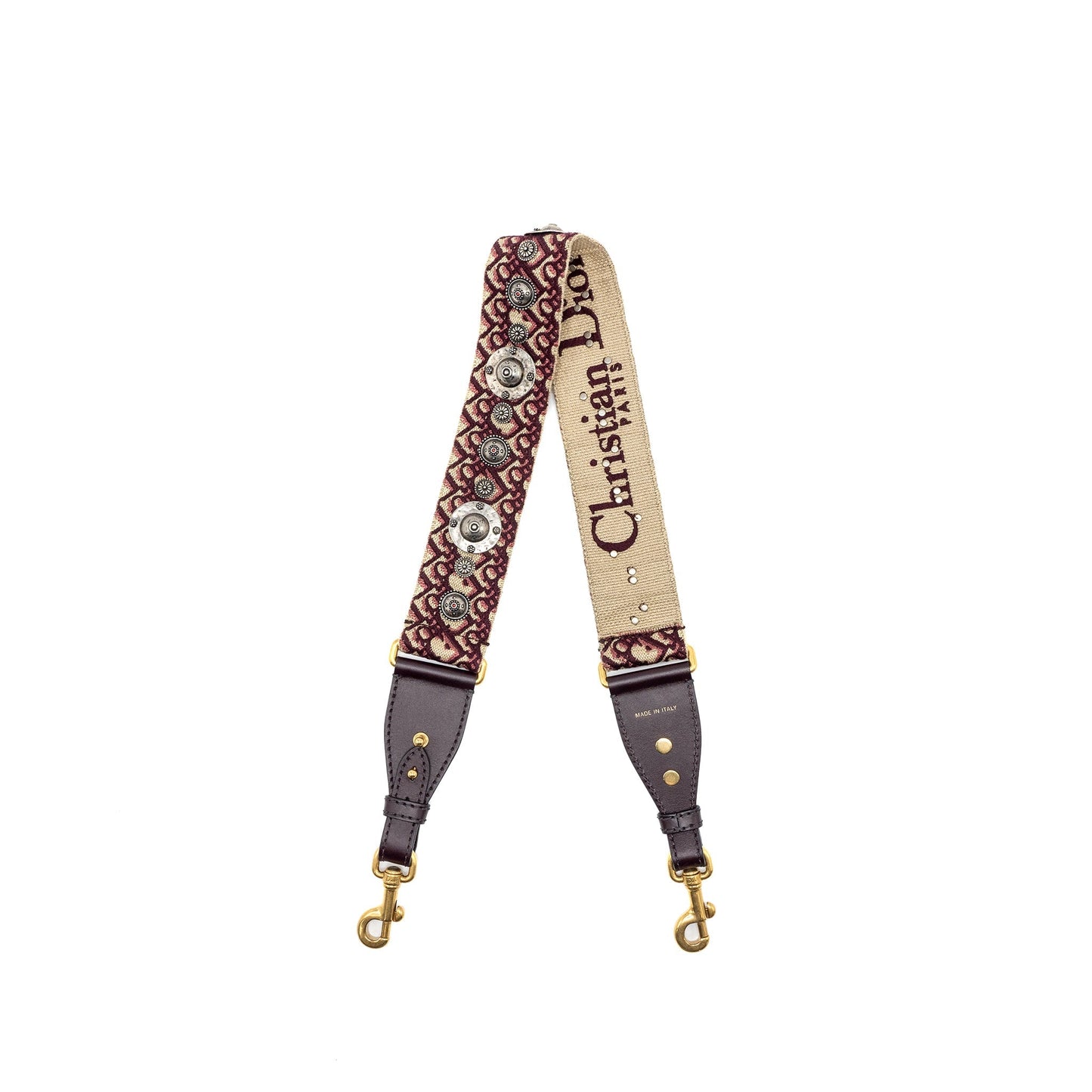 Dior Shoulder strap oblique canvas / calfskin red