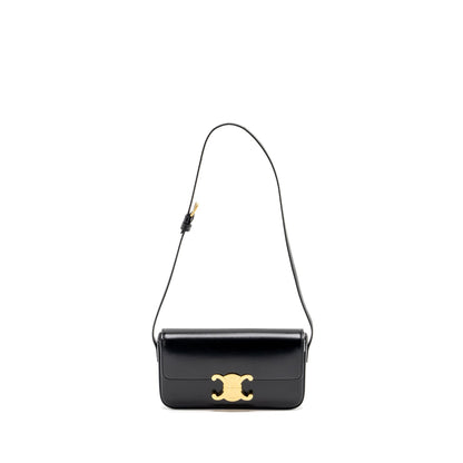 Celine triomphe Mini Purse calfskin black