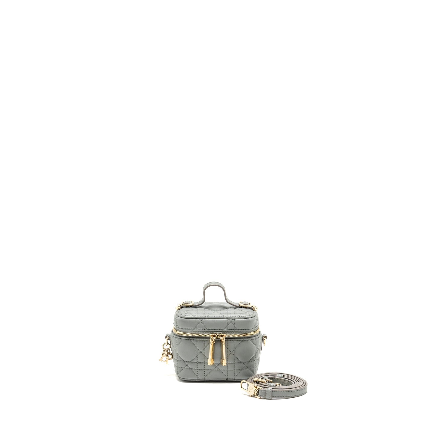 Dior micro lady dior vanity case Lambskin blue