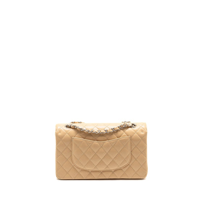 Chanel Medium Classic Double Flap Bag Caviar Beige SHW (Microchip)