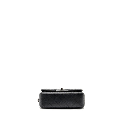 Chanel Mini Rectangular Flap Bag Caviar Iridescent Black SHW