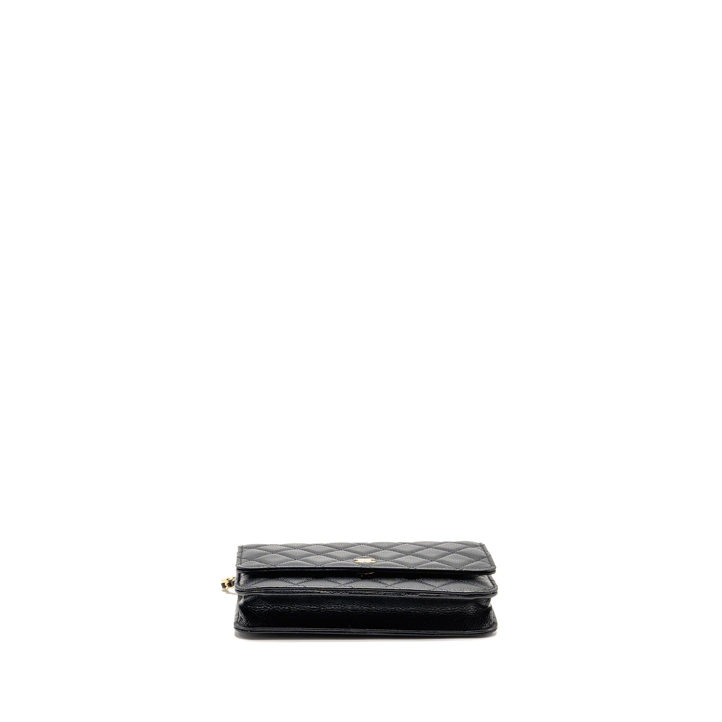 Chanel Classic Wallet on Chain Caviar Black GHW (Microchip)