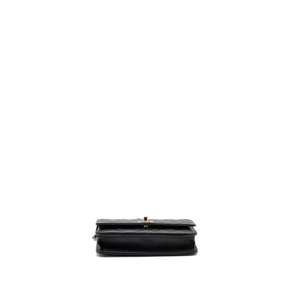 Chanel Trendy CC Wallet on Chain Lambskin Black LGHW (Microchip)
