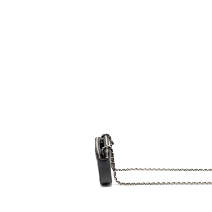 Chanel Double Zip Clutch with Chain Caviar Black SHW