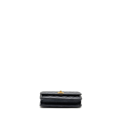 Chanel 23B Wallet On Chain with Adjustable Chain Caviar Black GHW (Microchip)
