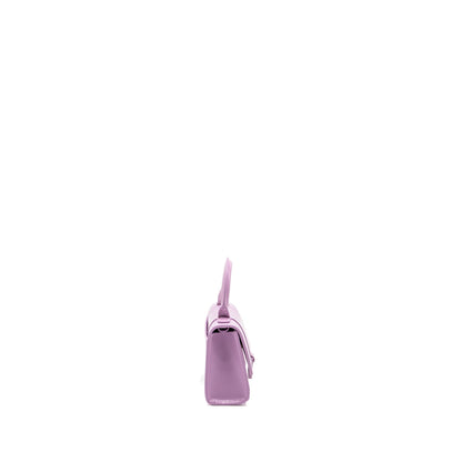 Balenciaga Mini Hourglass Purse Calfskin Light Purple